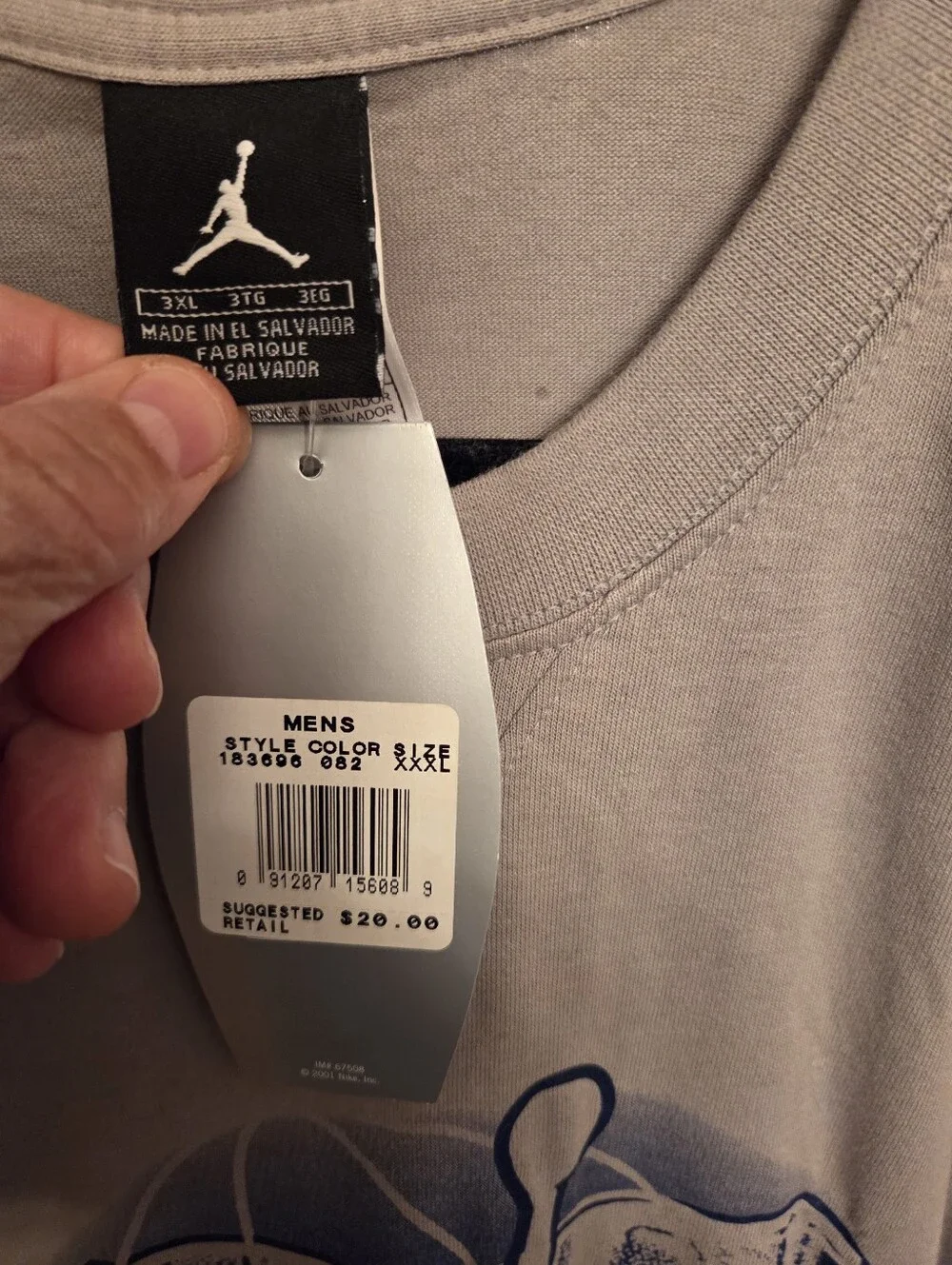 🔥Vintage 2001 Air Jordan 23 Graphic Tee 3XL NWT🔥